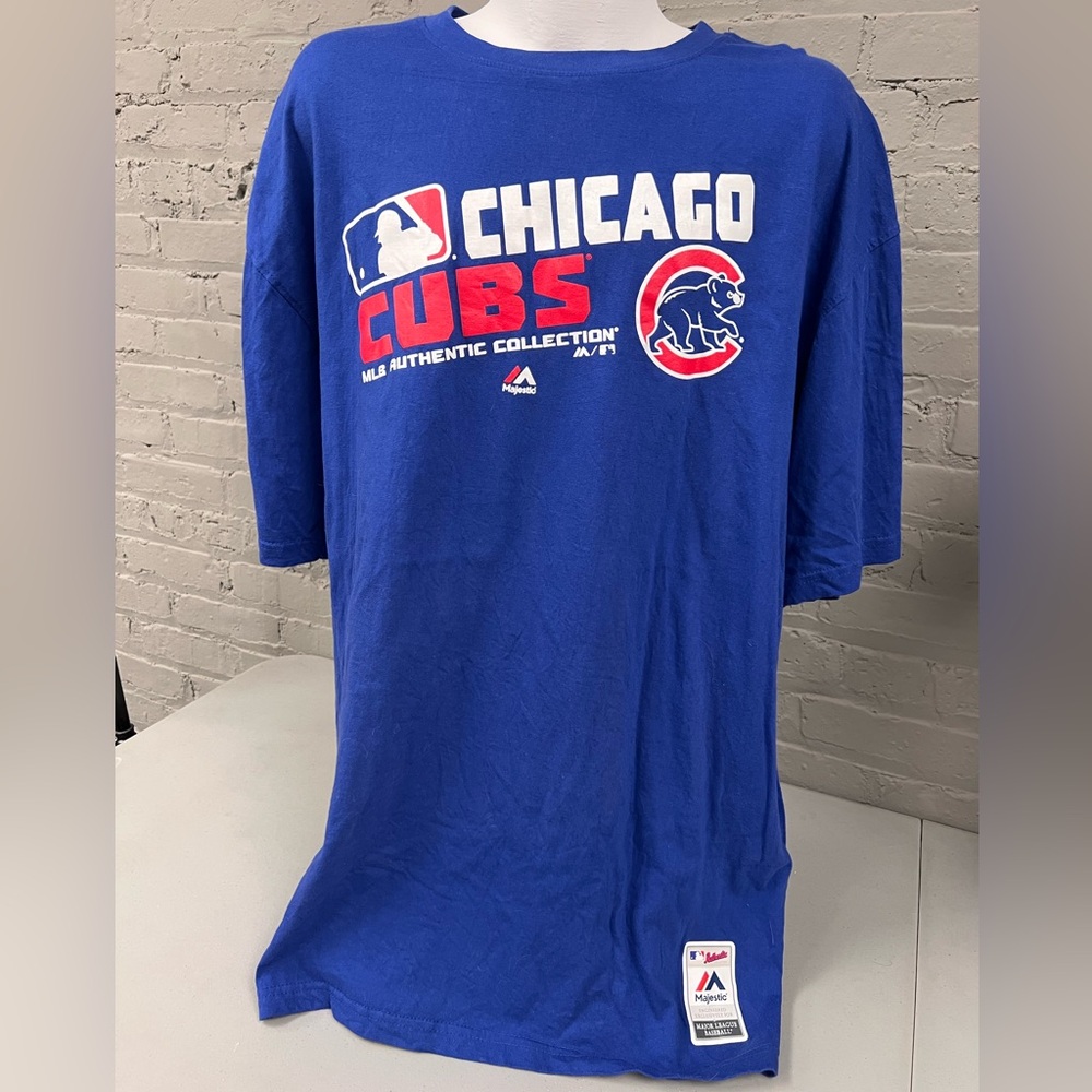 Majestic Chicago Cubs Blue Short Sleeve Tee